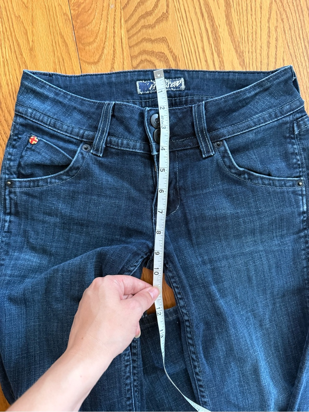 Y2K Hudson Women's Dark Blue Bootcut Jeans - Picture 7 of 8